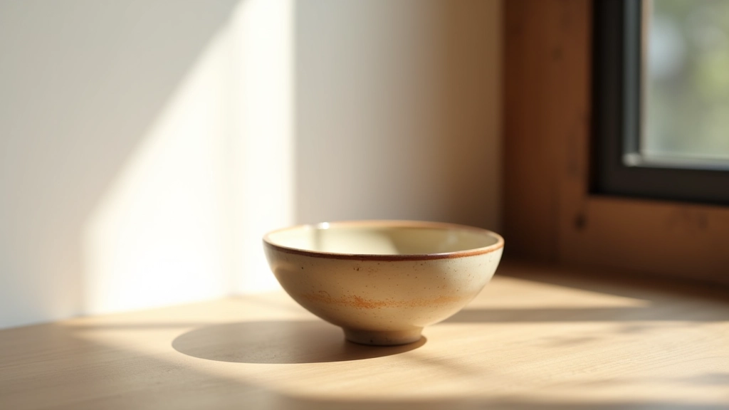 Prodotto artigianale illuminato da luce naturale laterale vicino a finestra con pannello riflettente bianco